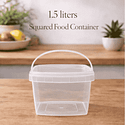 1.5LTR Squared Container (per dozen)