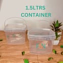 1.5LTR Squared Container (per dozen)