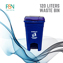 120LTRS Waste Bin + Pedal