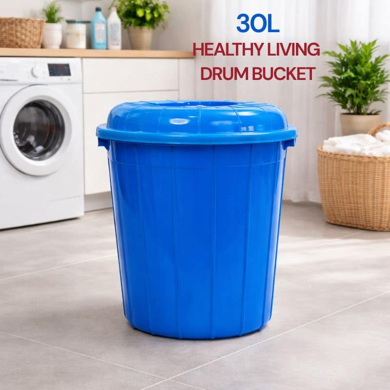 30 LTR drum bucket plastic bucket for water storage