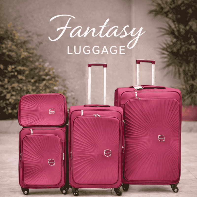 Fantasy luggage 4-in-1 travel suitcase set
